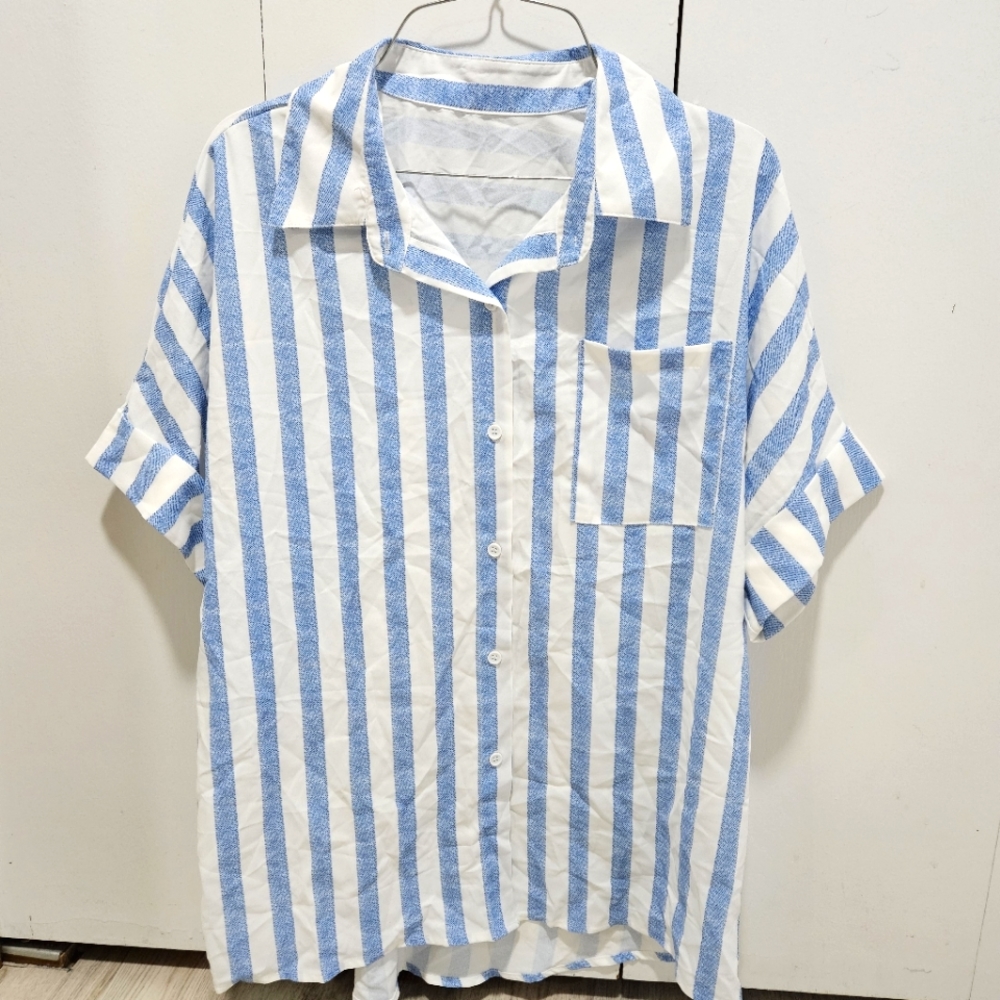 Striped Oversized Blouse